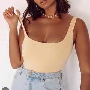 Princess Polly Yellow Bodysuit Size 4